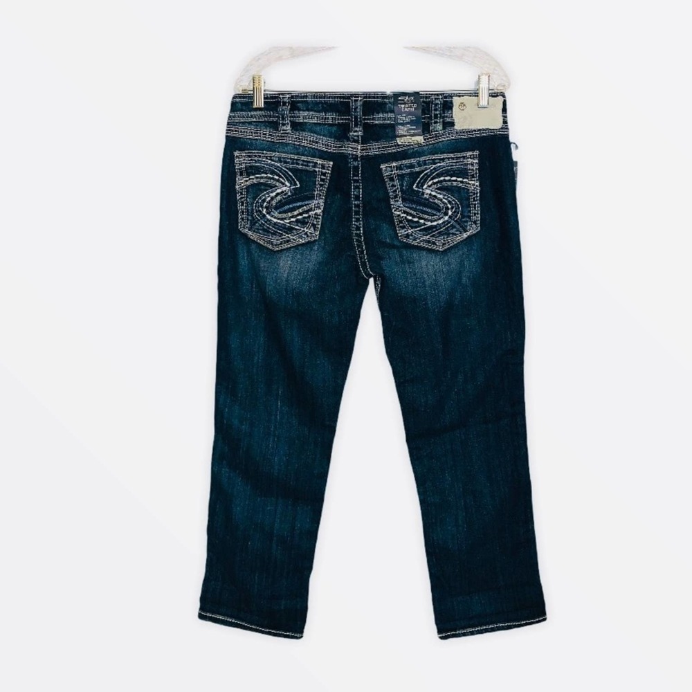 Silver Jeans Twisted Capri Cropped Jeans S…